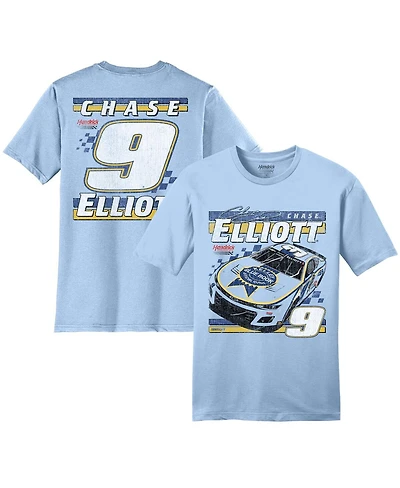 Hendrick Motorsports Team Collection Men's Light Blue Chase Elliott Kelley Book T-Shirt