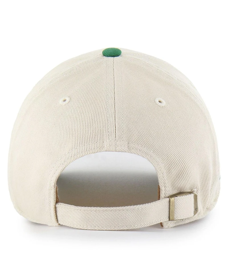 '47 Brand Men's Cream/Kelly Green New York Jets Fairfield Mvp Throwback Adjustable Hat
