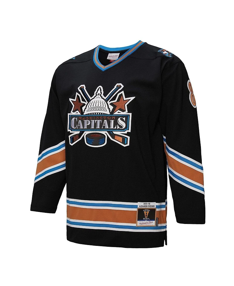 Mitchell & Ness Men's Alexander Ovechkin Black Washington Capitals 2005-06 Power Play Jersey