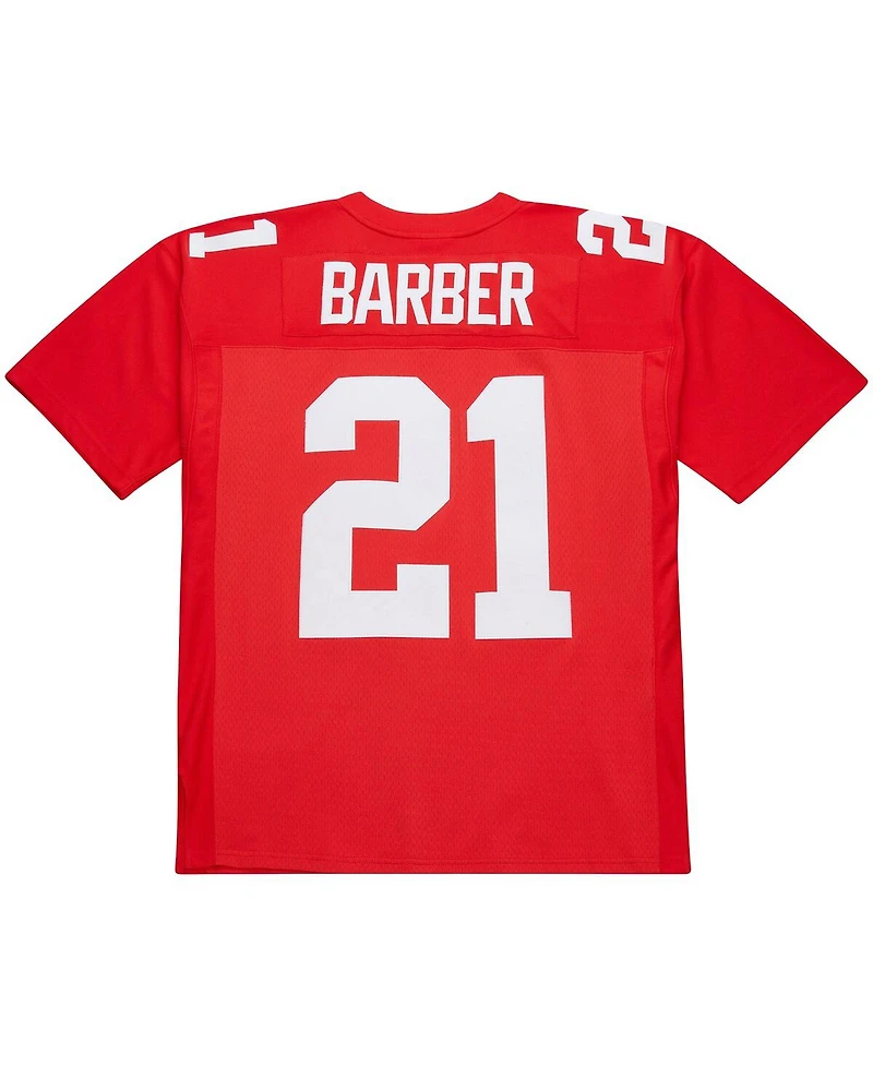 Mitchell & Ness Men's Tiki Barber Red New York Giants 2004 Legacy Replica Jersey