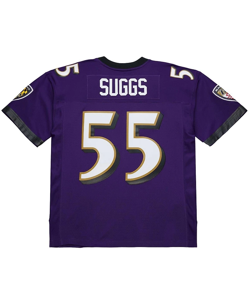 Mitchell & Ness Men's Terrell Suggs Purple Baltimore Ravens 2003 Legacy Replica Jersey