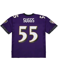 Mitchell & Ness Men's Terrell Suggs Purple Baltimore Ravens 2003 Legacy Replica Jersey