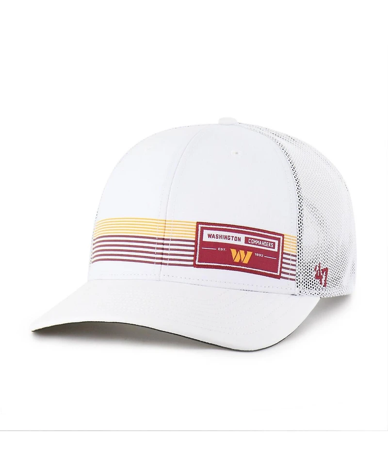 '47 Brand Men's White Washington Commanders Rangefinder Trucker Adjustable Hat