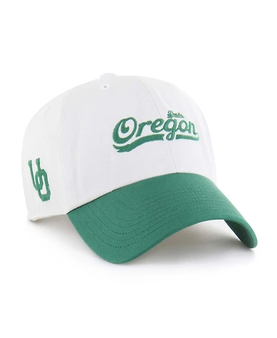 '47 Brand Men's White Oregon Ducks Contemporary Basics Foundation Clean Up Adjustable Hat