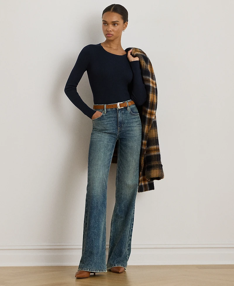 Lauren Ralph Petite Crew Neck Sweater