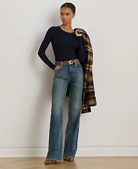 Lauren Ralph Petite Crew Neck Sweater
