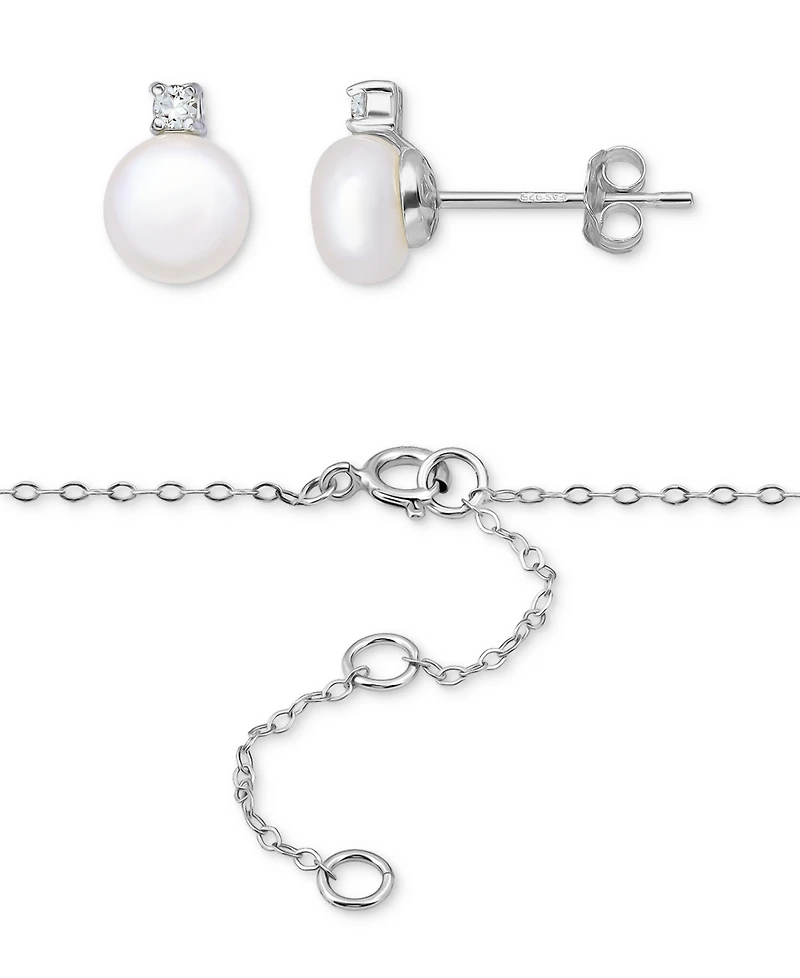 Giani Bernini Sterling Silver Earrings and Necklace Set, Macy's Exclusive