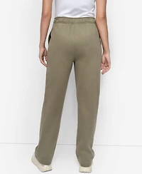 Dkny Women's Hd Logo Boyfriend Open Leg Pants