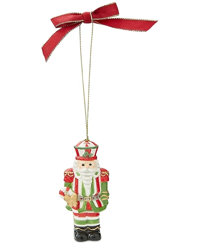 Spode Christmas Tree Candy Cane Nutcracker Ornament