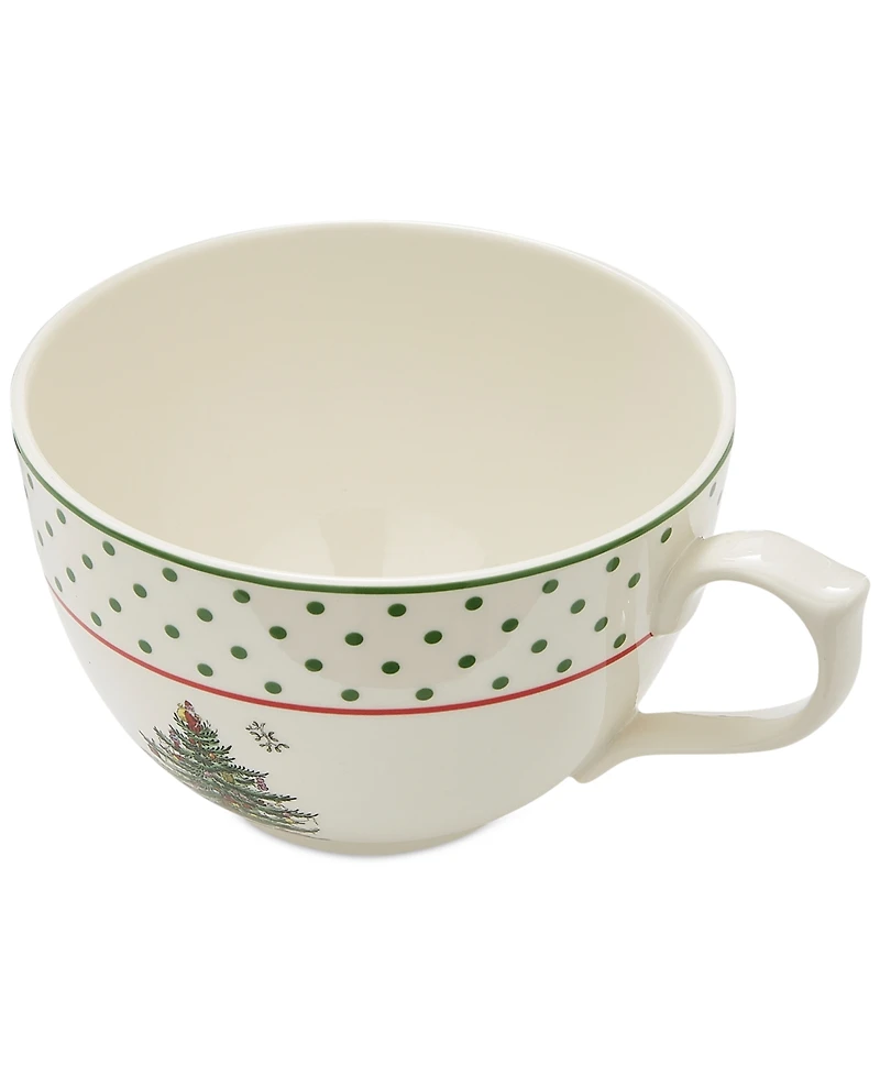 Spode Christmas Tree Polka Dot Jumbo Cup, 20 oz.