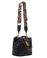 Betsey Johnson Quilted Small Bucket Bag