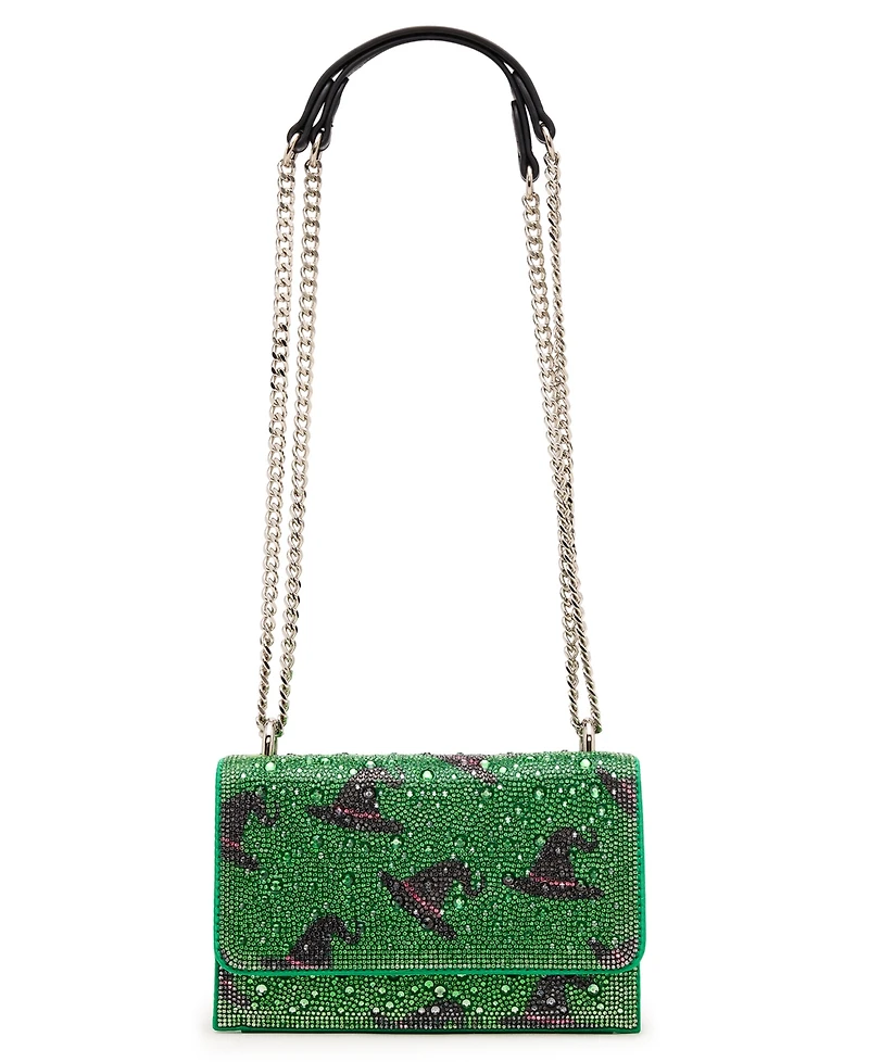 Betsey Johnson Hats Off Convertible Rhinestone Crossbody Bag