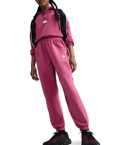 Nike Big Girls Sportswear Club Fleece Loose Logo Joggers
