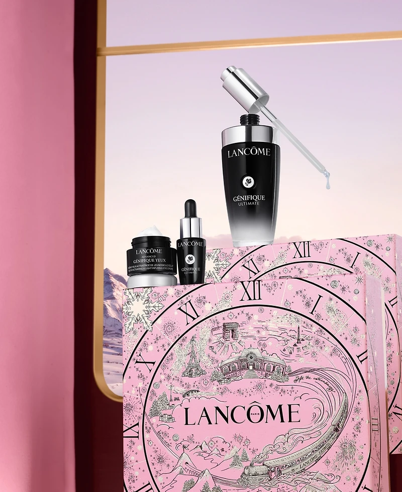 Lancome 3-Piece Genifique Ultimate Face Serum Skincare Set