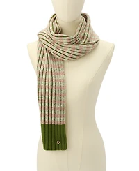 kate spade new york Striped Ribbed Scarf
