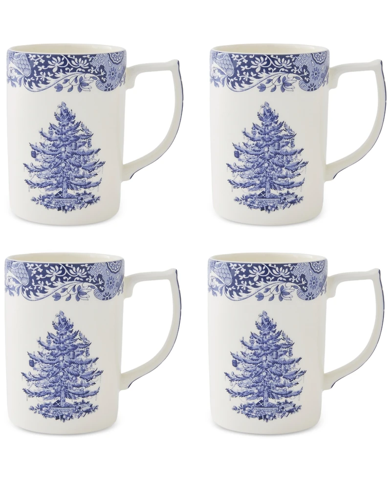 Spode Blue Italian Christmas 16 Pc. Dinnerware Set, Service for 4