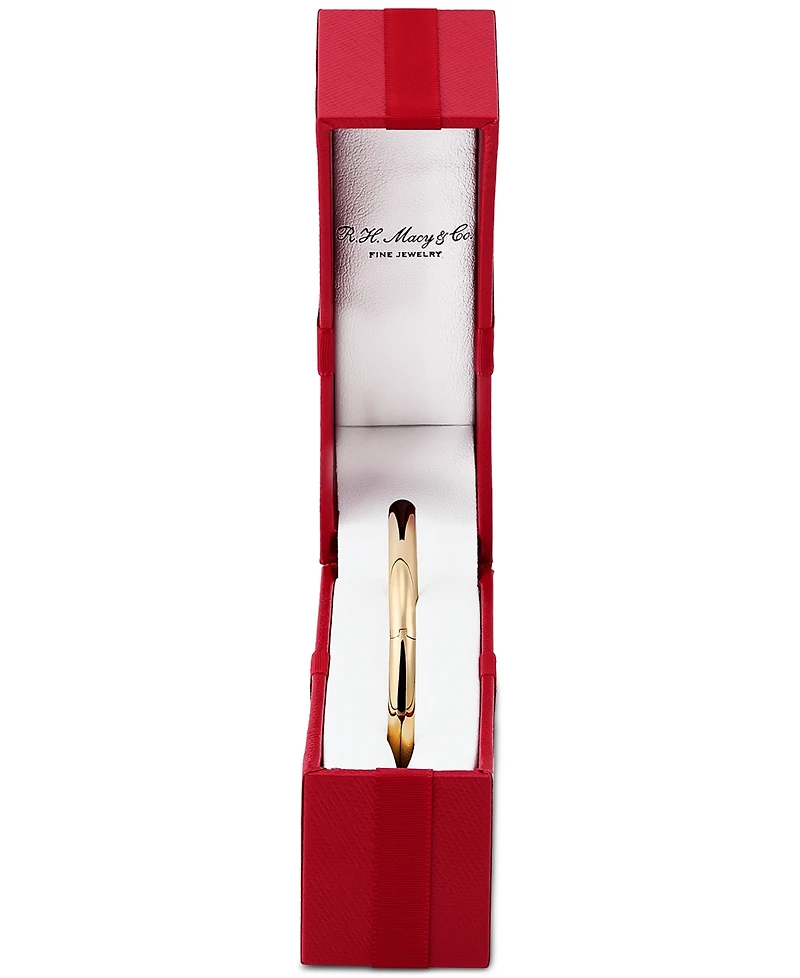 Macy's 14k Gold Polished Hinge Bangle Bracelet
