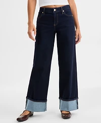 Liverpool Los Angeles Women's Morgan Cuffed Wide-Leg Jeans