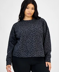 Id Ideology Plus Fleece Crewneck Sweatshirt, Macy's Exclusive