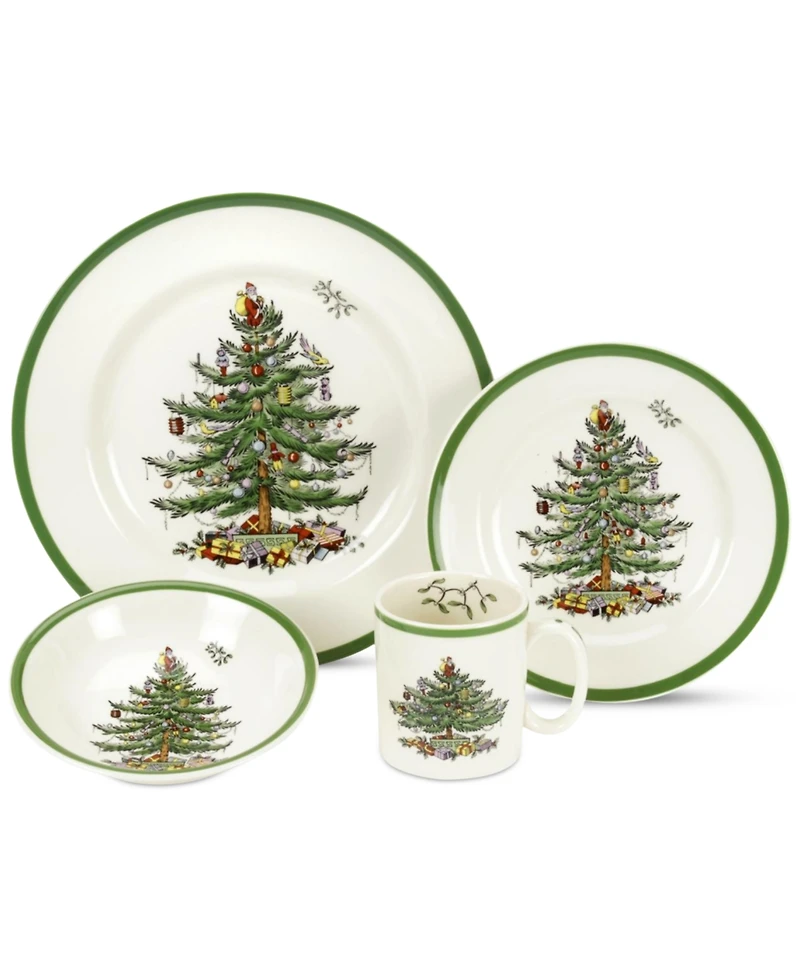 Spode Christmas Tree 4-Piece Place Setting