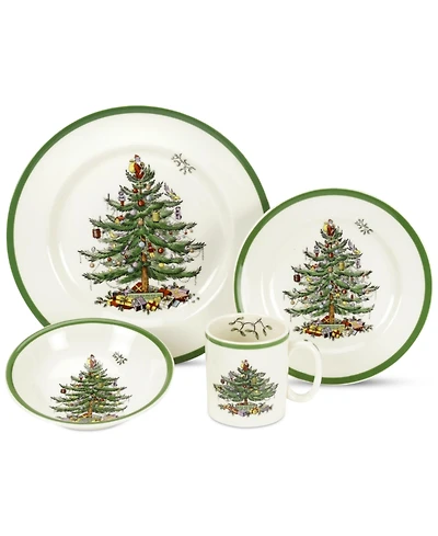 Spode Christmas Tree 4-Piece Place Setting
