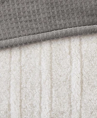 Premier Comfort Heated Waffle to Sherpa Throw, 50" x 60"