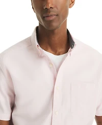 Nautica Men's Short Sleeve Button-Down Oxford Shirt