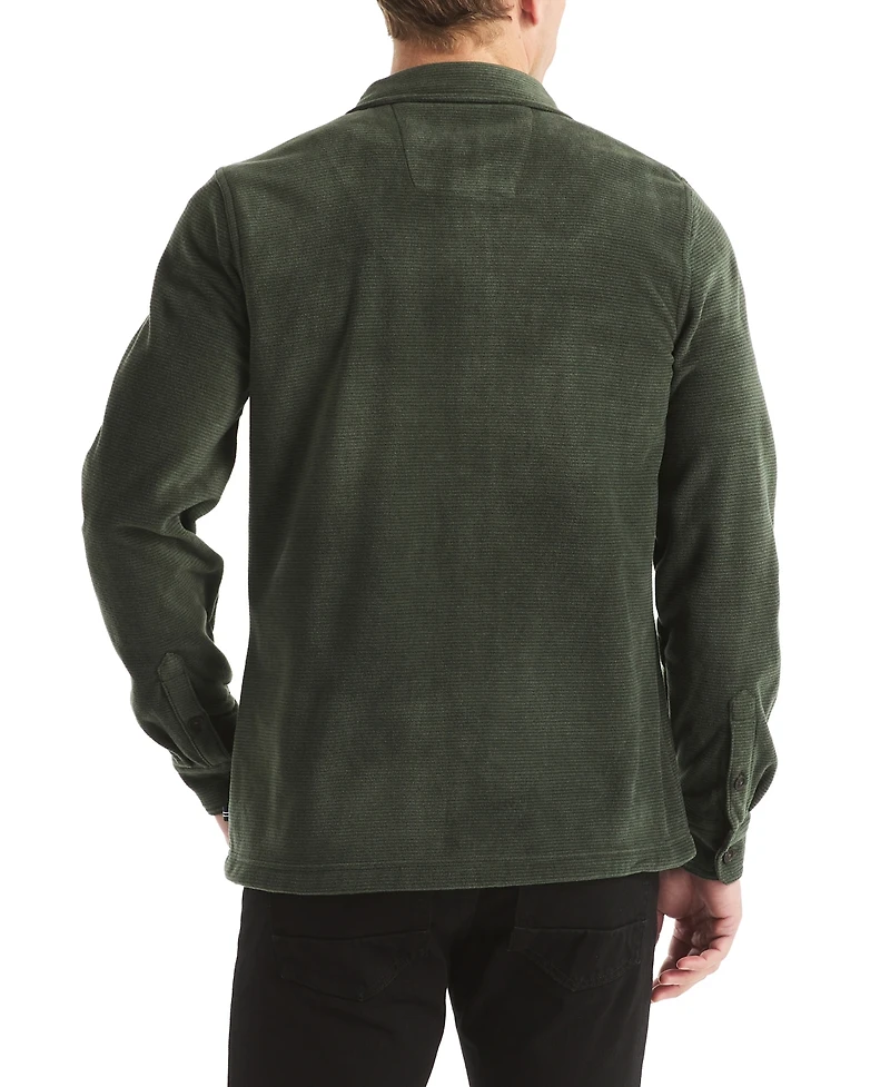 Nautica Men's Polar Fleece Button-Up Shirt