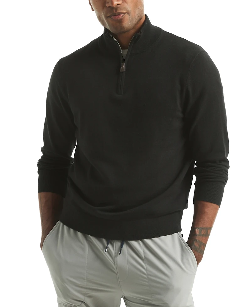 Nautica Men's Performance Quarter-Zip Sweater