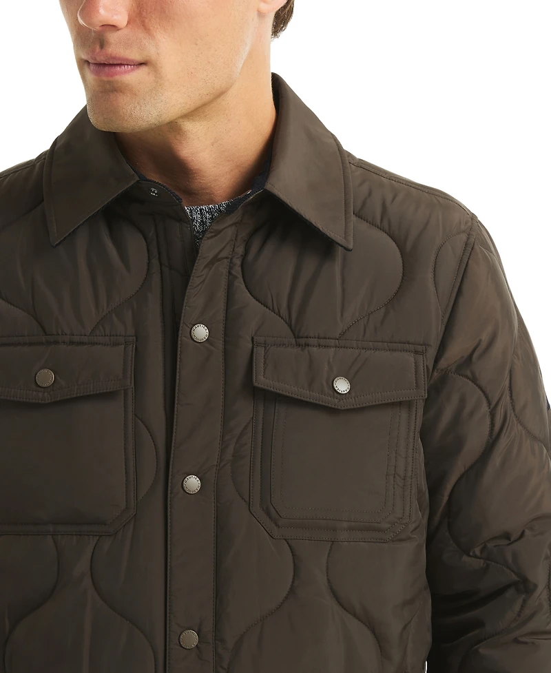 Nautica Men's Trail Quilted Shirt Jacket