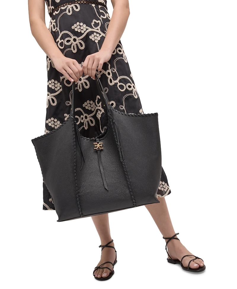 Sam Edelman Women's Sylvia Large Leather Tobo bag