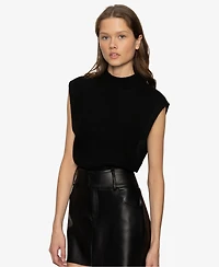 Sanctuary Women's City Side Slits Vest Sweater