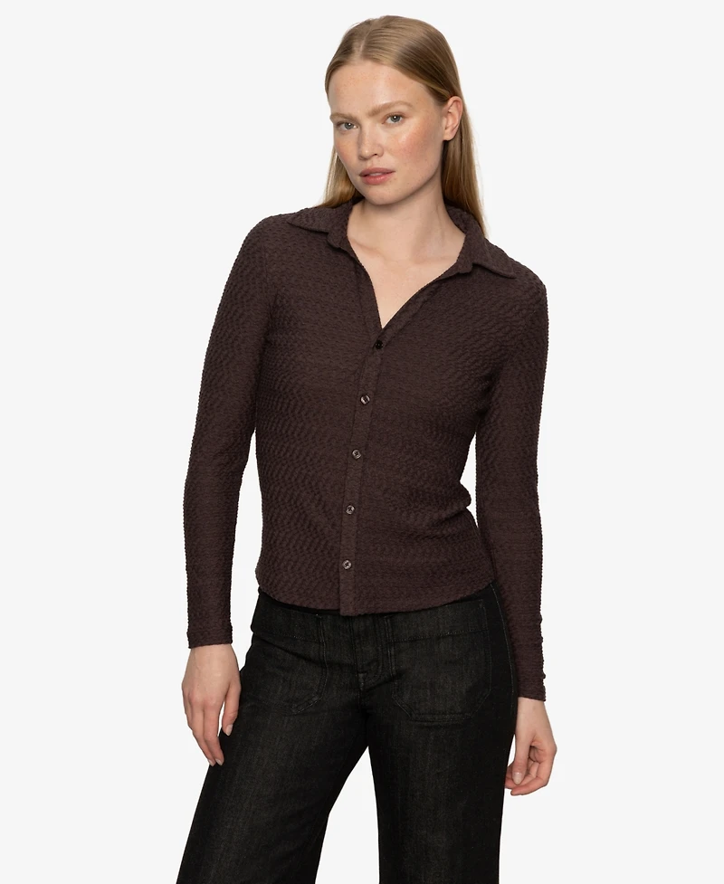 Sanctuary Women's Textured Knit Dreamgirl Top