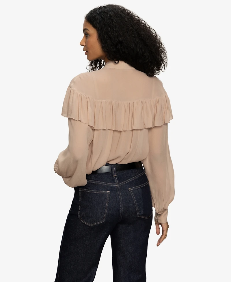 Sanctuary Women's Fade Into You Ruffle Top