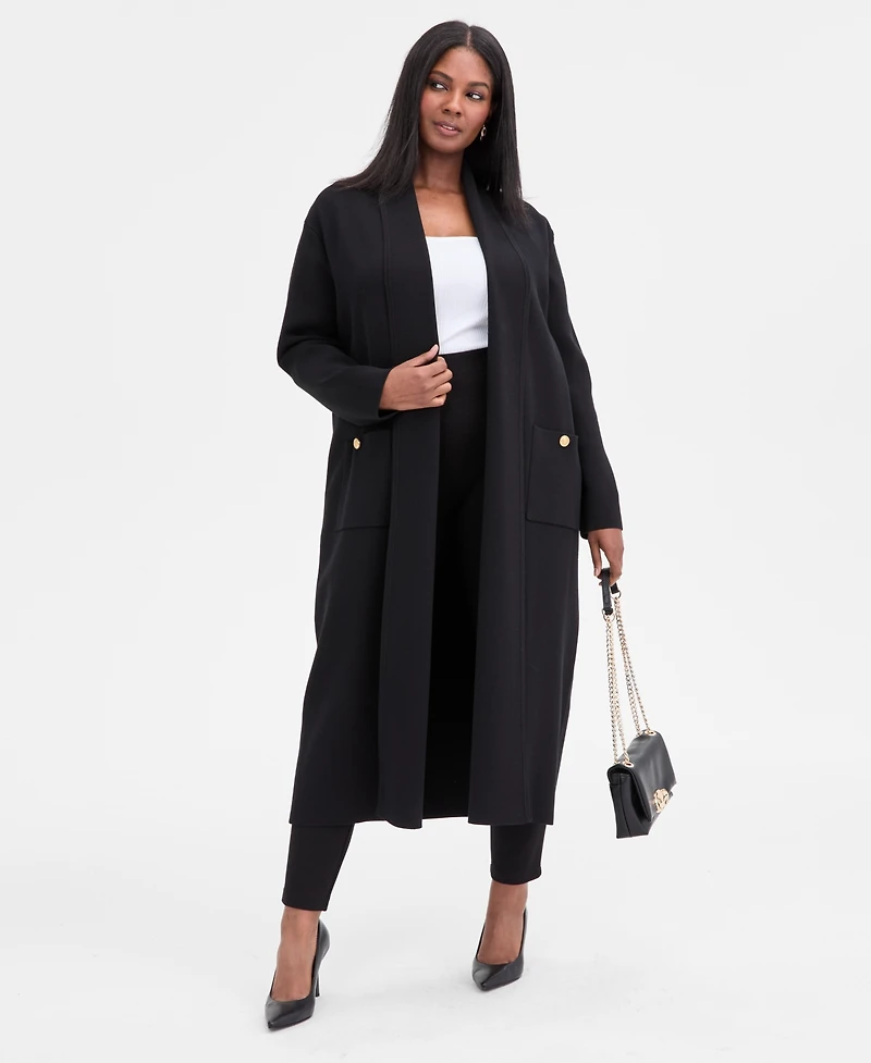 I.n.c. International Concepts Plus Size Structured Duster Cardigan, Macy's Exclusive