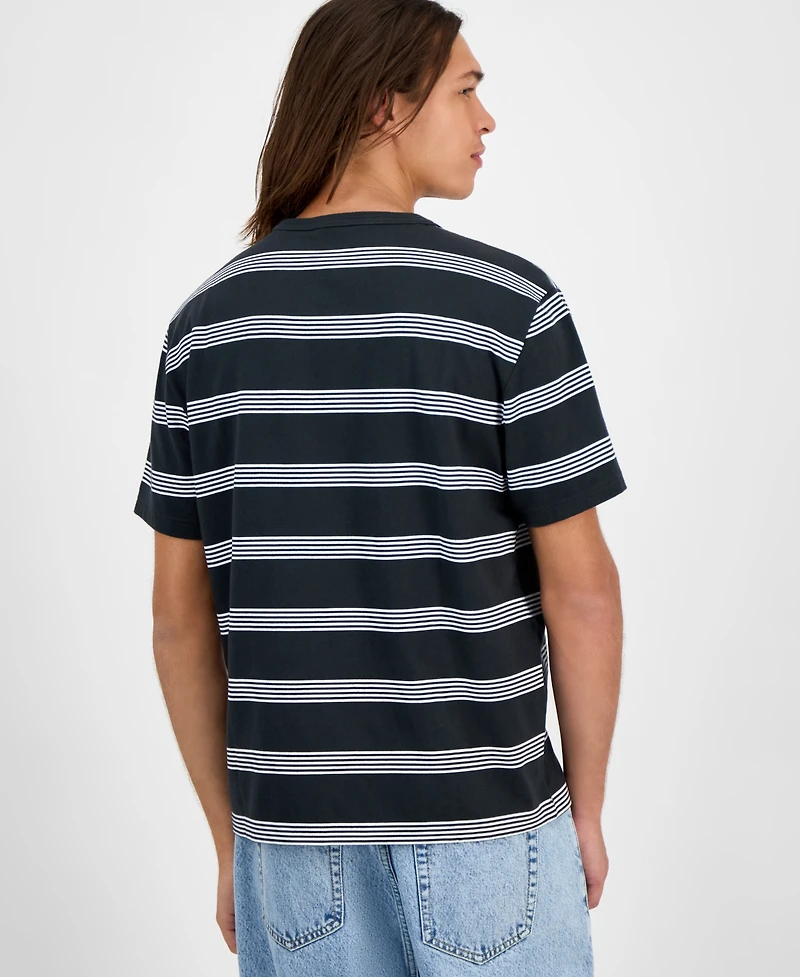 Sun + Stone Men's Brett Short-Sleeve Cotton Striped T-Shirt, Macy's Exclusive