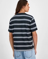 Sun + Stone Men's Brett Short-Sleeve Cotton Striped T-Shirt, Macy's Exclusive