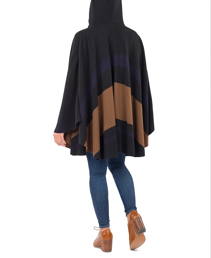 Patricia Nash Striped Hooded Cape