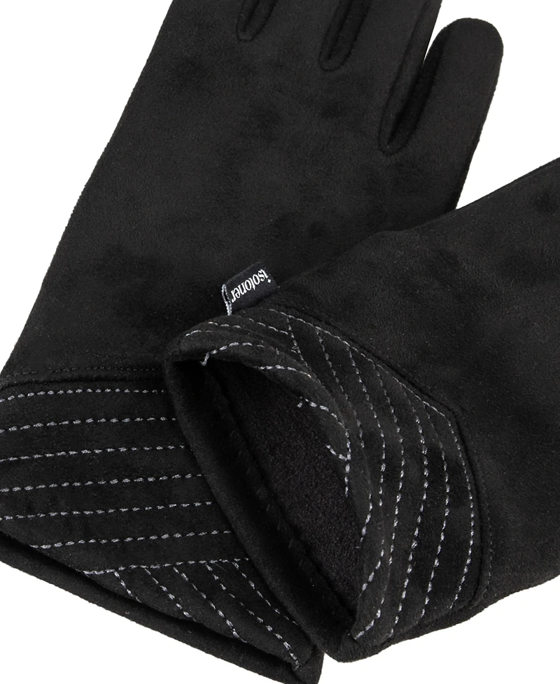 Isotoner Signature Women's Stretch Microsuede Gloves with SmarDRI and SmarTouch