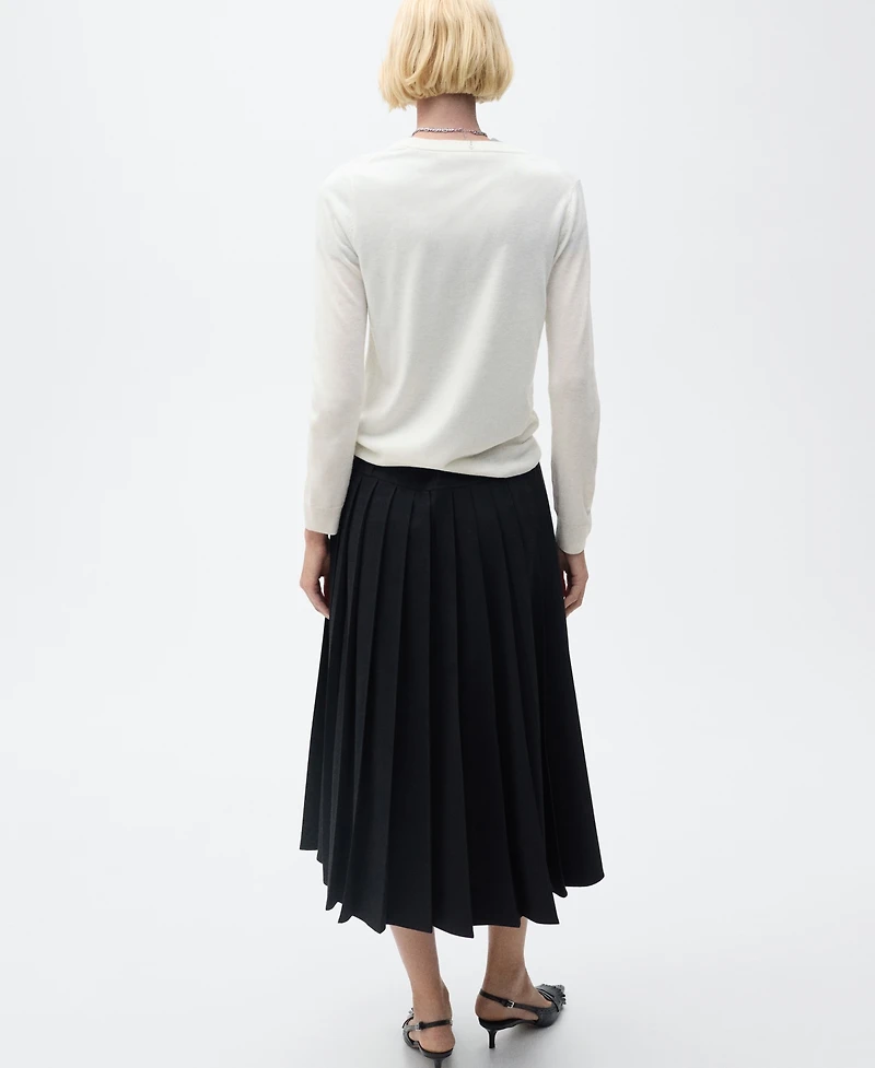 Mango Women's Wool-Blend Round-Neck Sweater