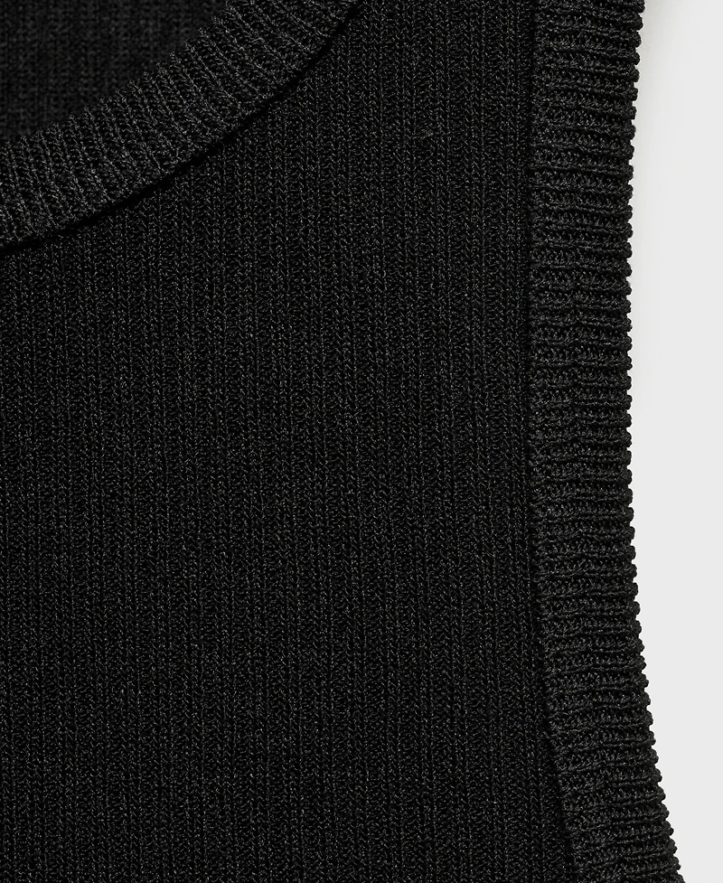 Mango Women's Fine Ribbed Knit Top