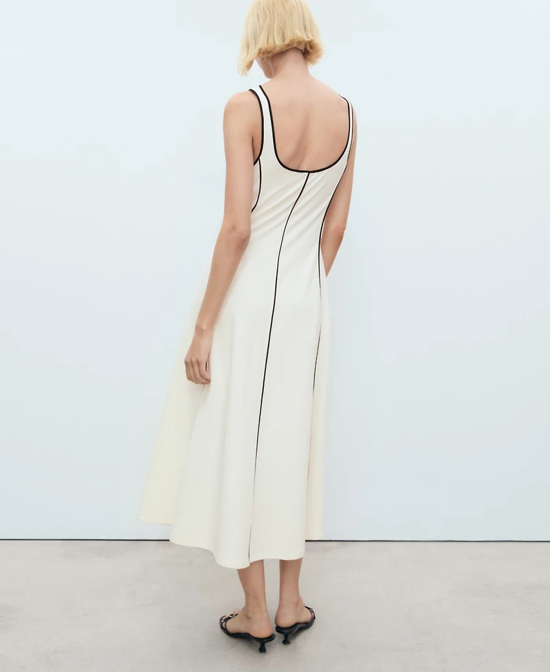 Mango Women's Striped Cotton Dress