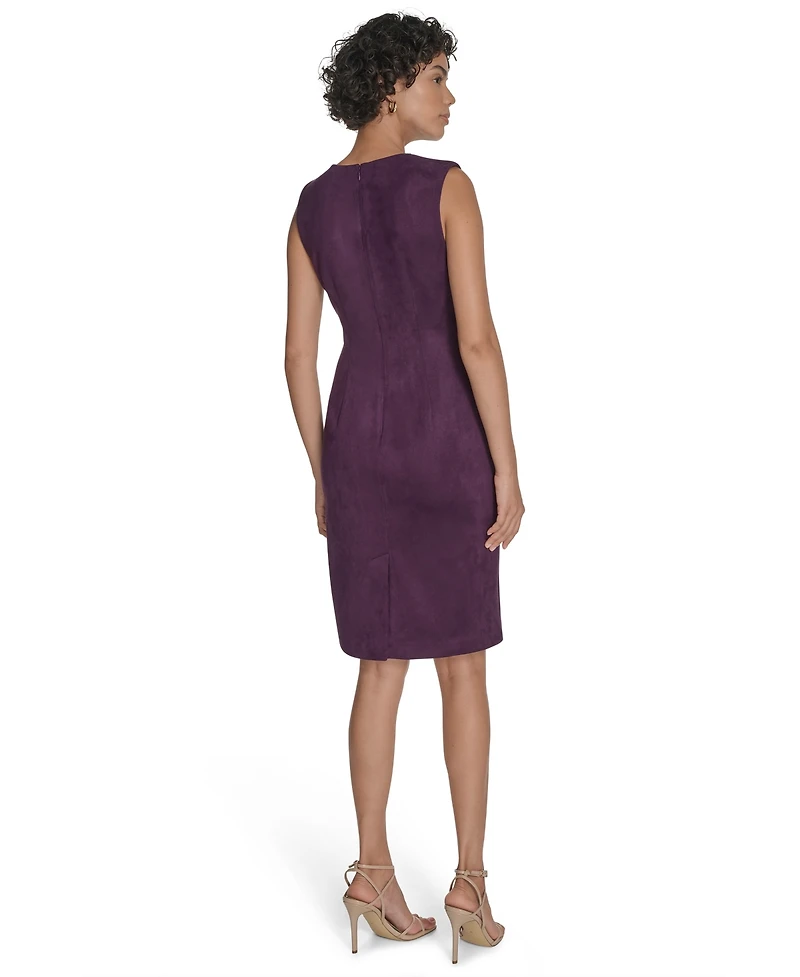 Calvin Klein Women's Side Ruched Midi Dress