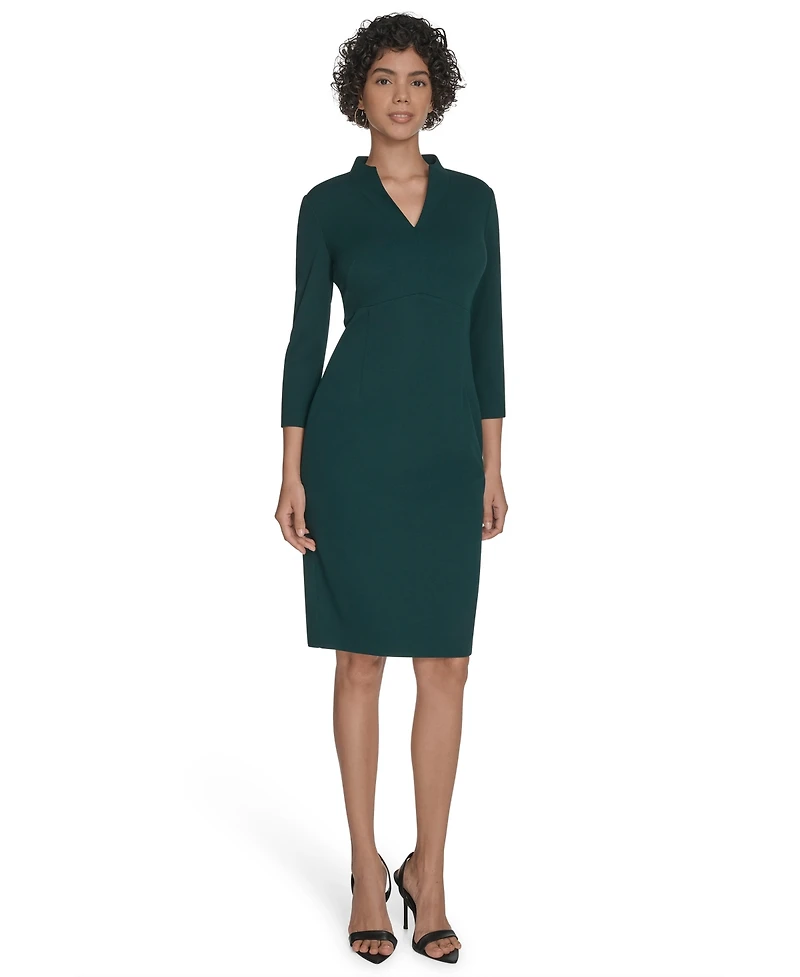 Calvin Klein Women's V-Neck Sheath Dress