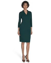 Calvin Klein Women's V-Neck Sheath Dress