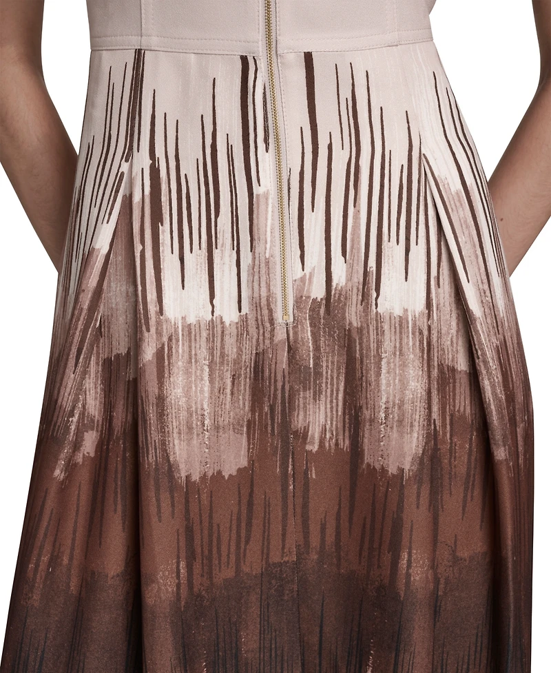 Calvin Klein Women's Placement Print Sleeveless Midi Dress