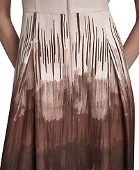 Calvin Klein Women's Placement Print Sleeveless Midi Dress