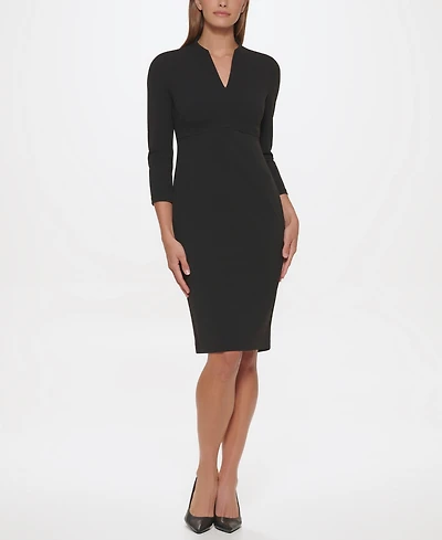 Calvin Klein Women's V-Neck Sheath Dress