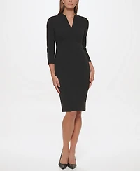 Calvin Klein Women's V-Neck Sheath Dress