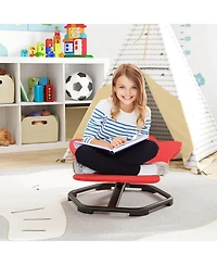 Costway Kids Sensory Swivel Chair with Non-Slip Metal Base for Autistic Kids Indoor Outdoor